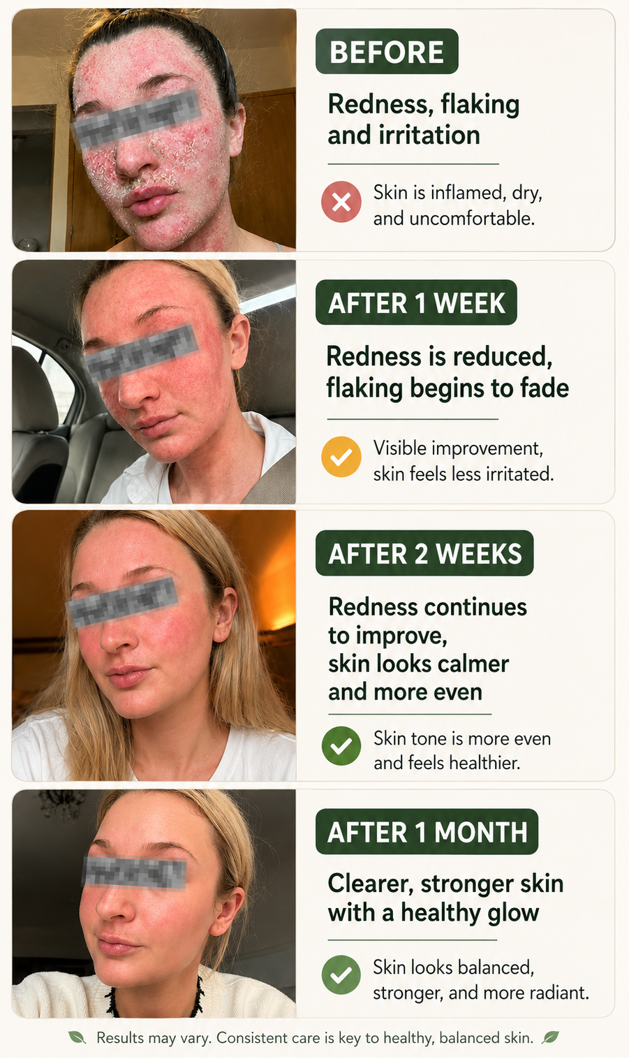 The journey back to healthy skin